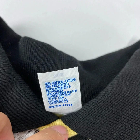 Vintage Sweatshirt Lace Collar Small Grannycore Grandma Cottagecore Yellow black - Picture 5 of 6